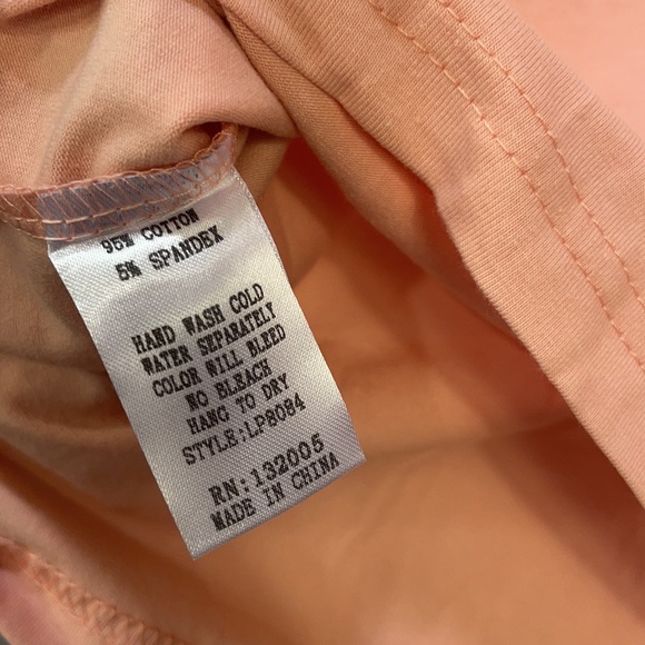 Bedazzled Salmon Pearl Jean Pocket Blouse - Picture 8 of 8